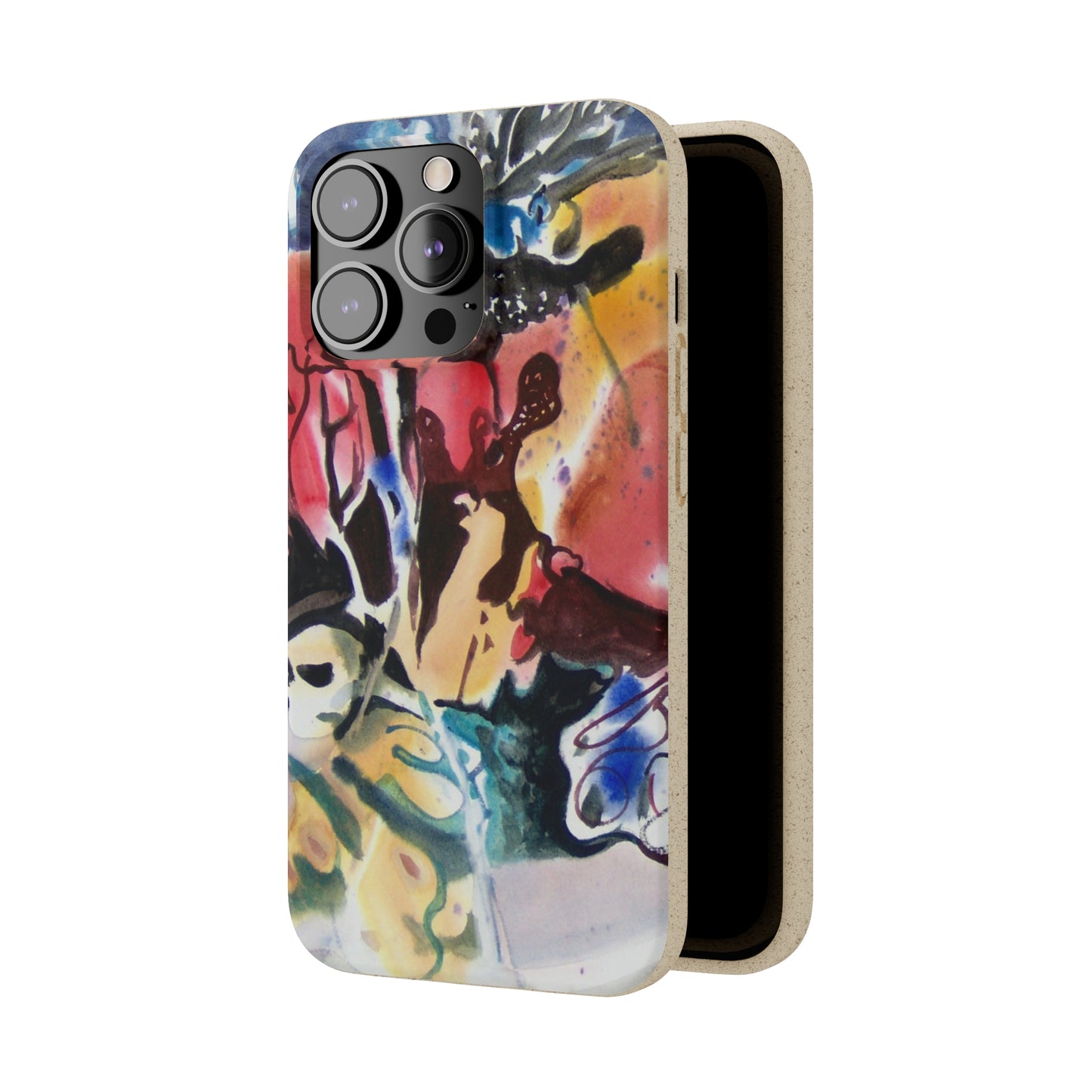 Biodegradable Phone Case with 'Floral Fantasy' Abstract Original Artwork by Barbara Cleary