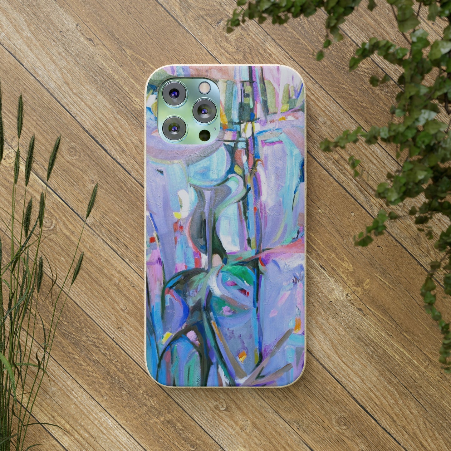 Biodegradable Phone Case with 'Passages' Abstract Original Artwork by Barbara Cleary