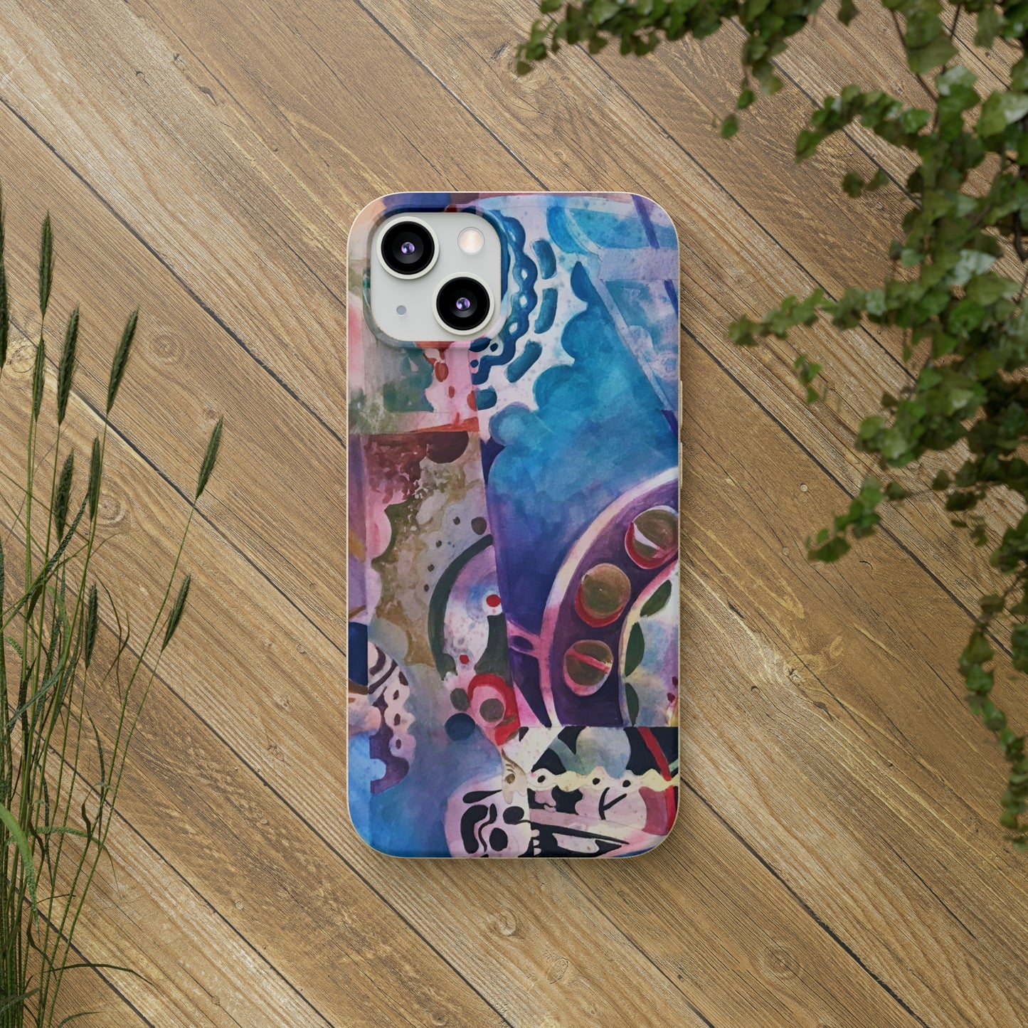 Biodegradable Phone Case with 'Kaleidoscope' Abstract Original Artwork by Barbara Cleary