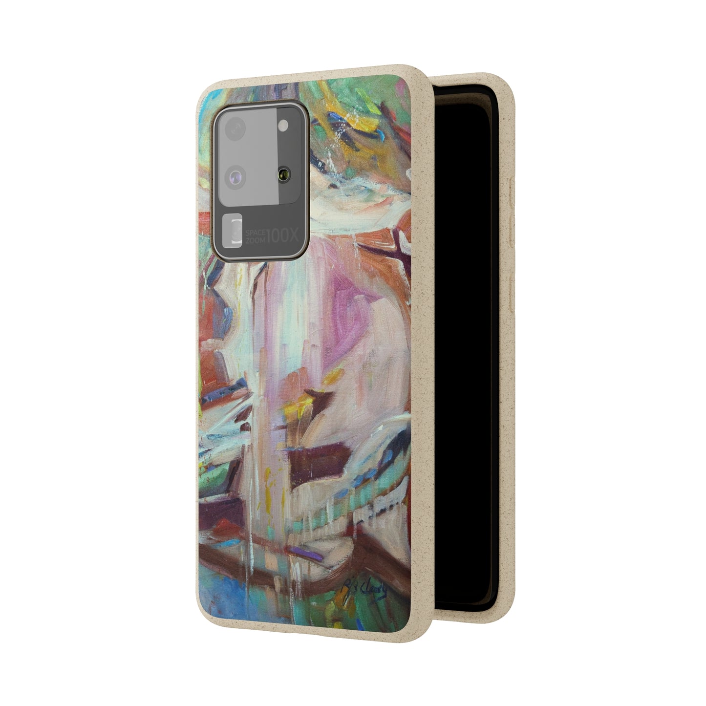 Biodegradable Phone Case with 'All Seasons' Abstract Original Artwork by Barbara Cleary