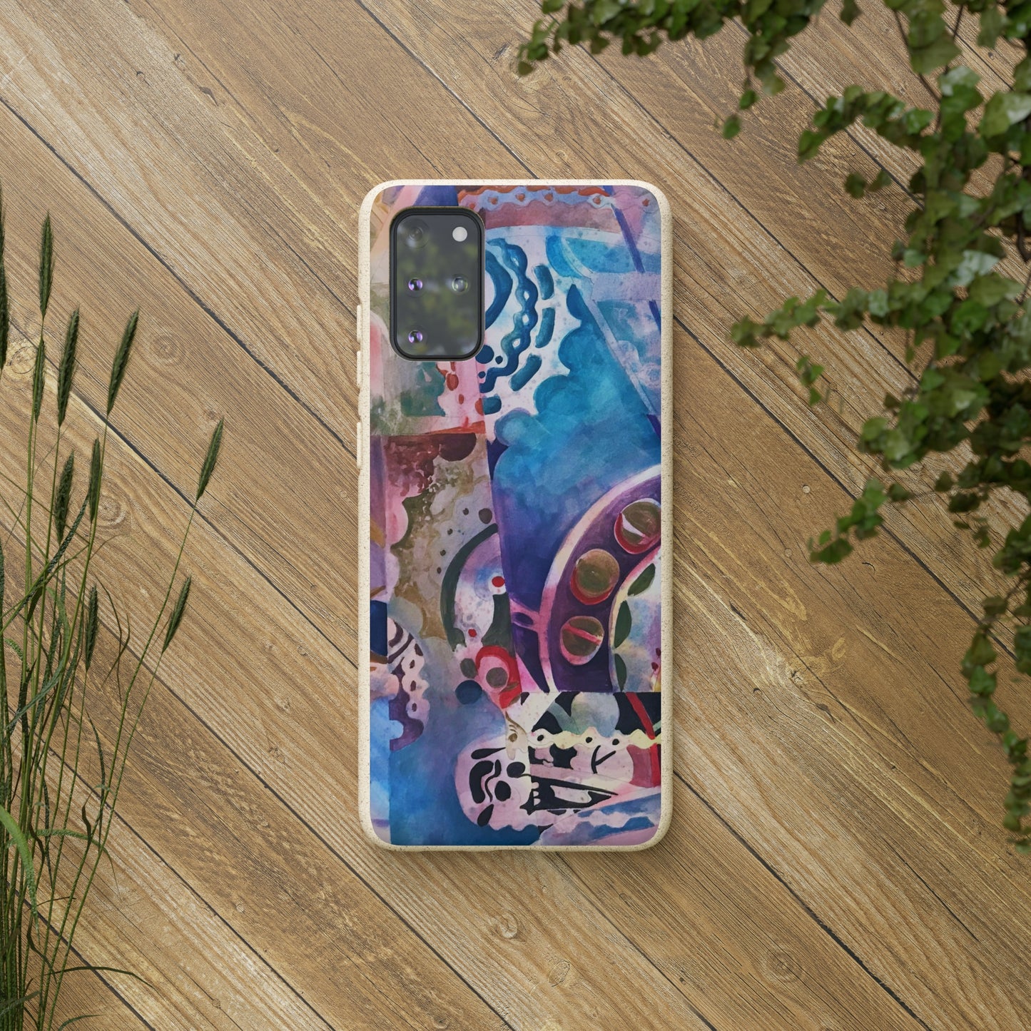 Biodegradable Phone Case with 'Kaleidoscope' Abstract Original Artwork by Barbara Cleary