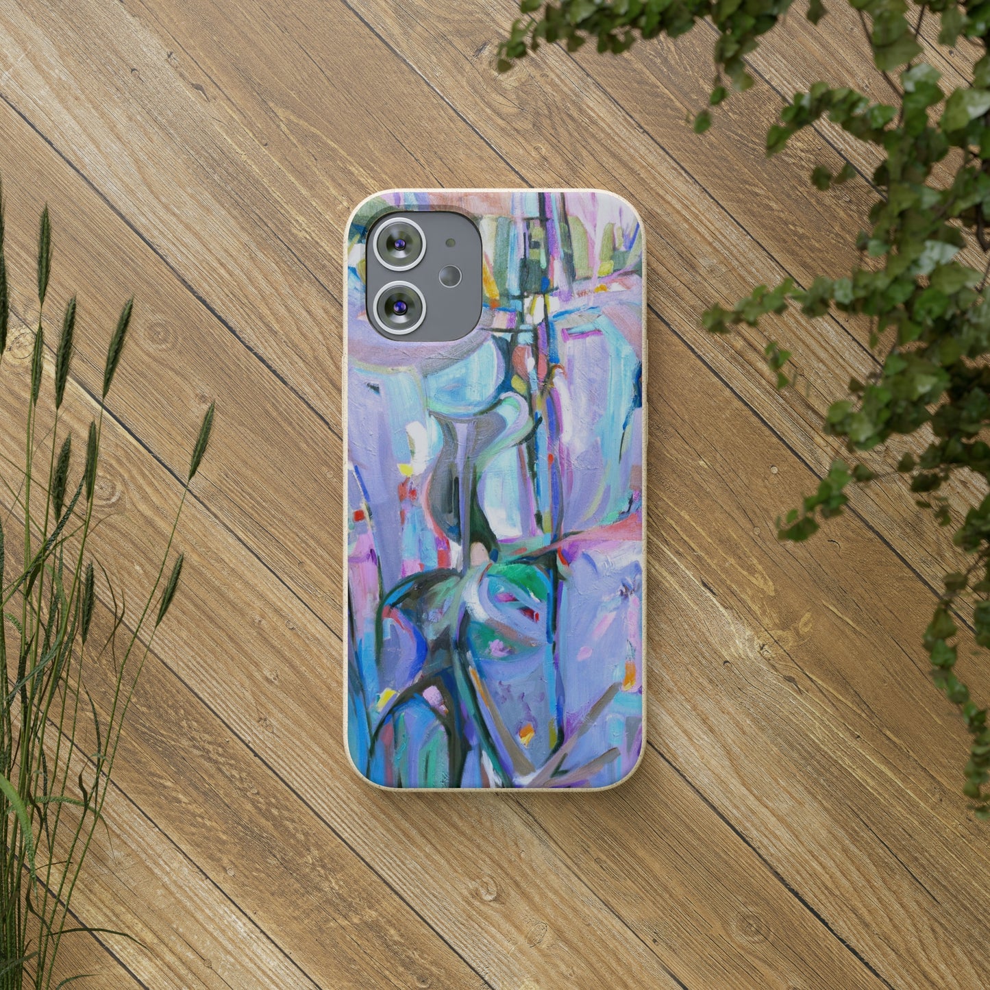 Biodegradable Phone Case with 'Passages' Abstract Original Artwork by Barbara Cleary