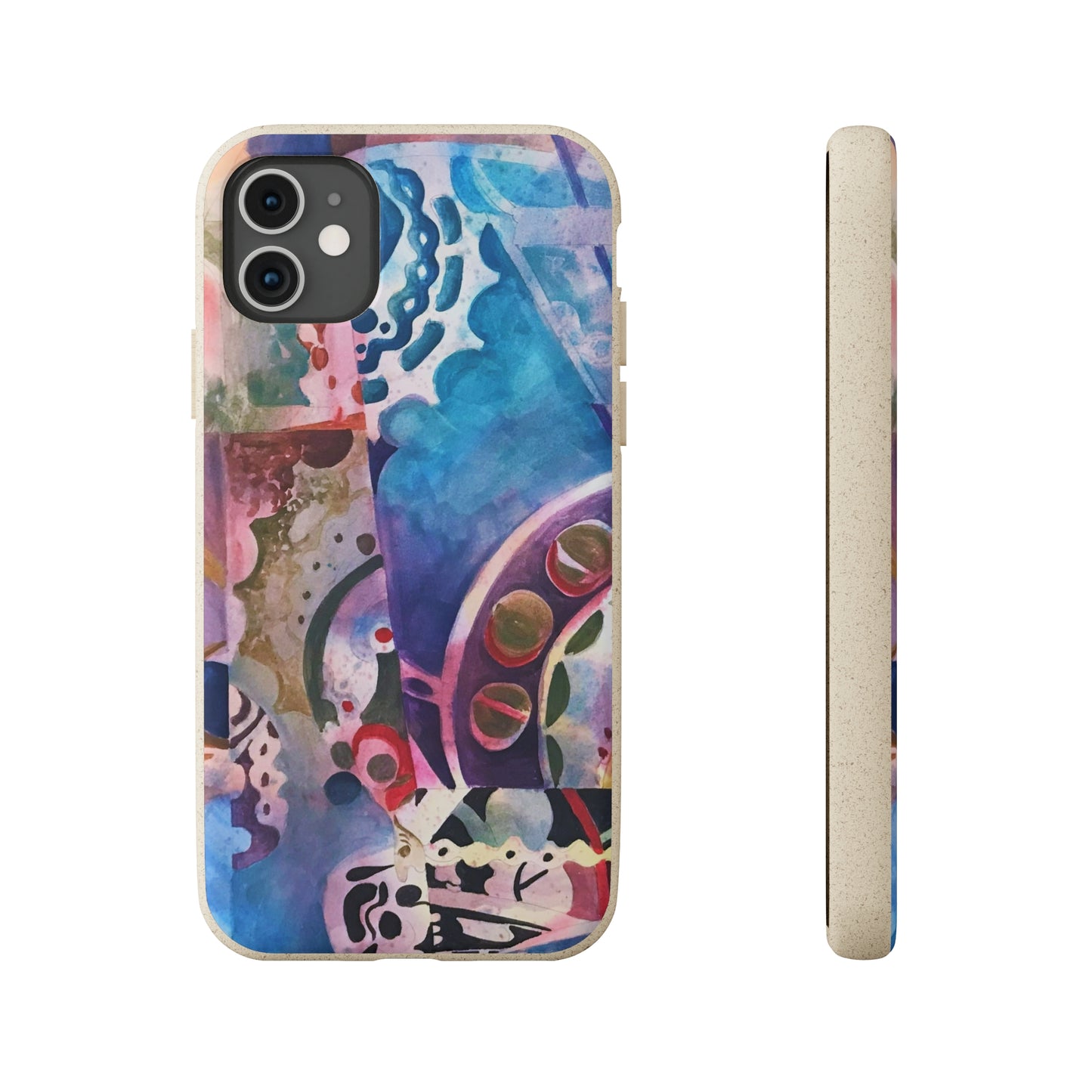 Biodegradable Phone Case with 'Kaleidoscope' Abstract Original Artwork by Barbara Cleary