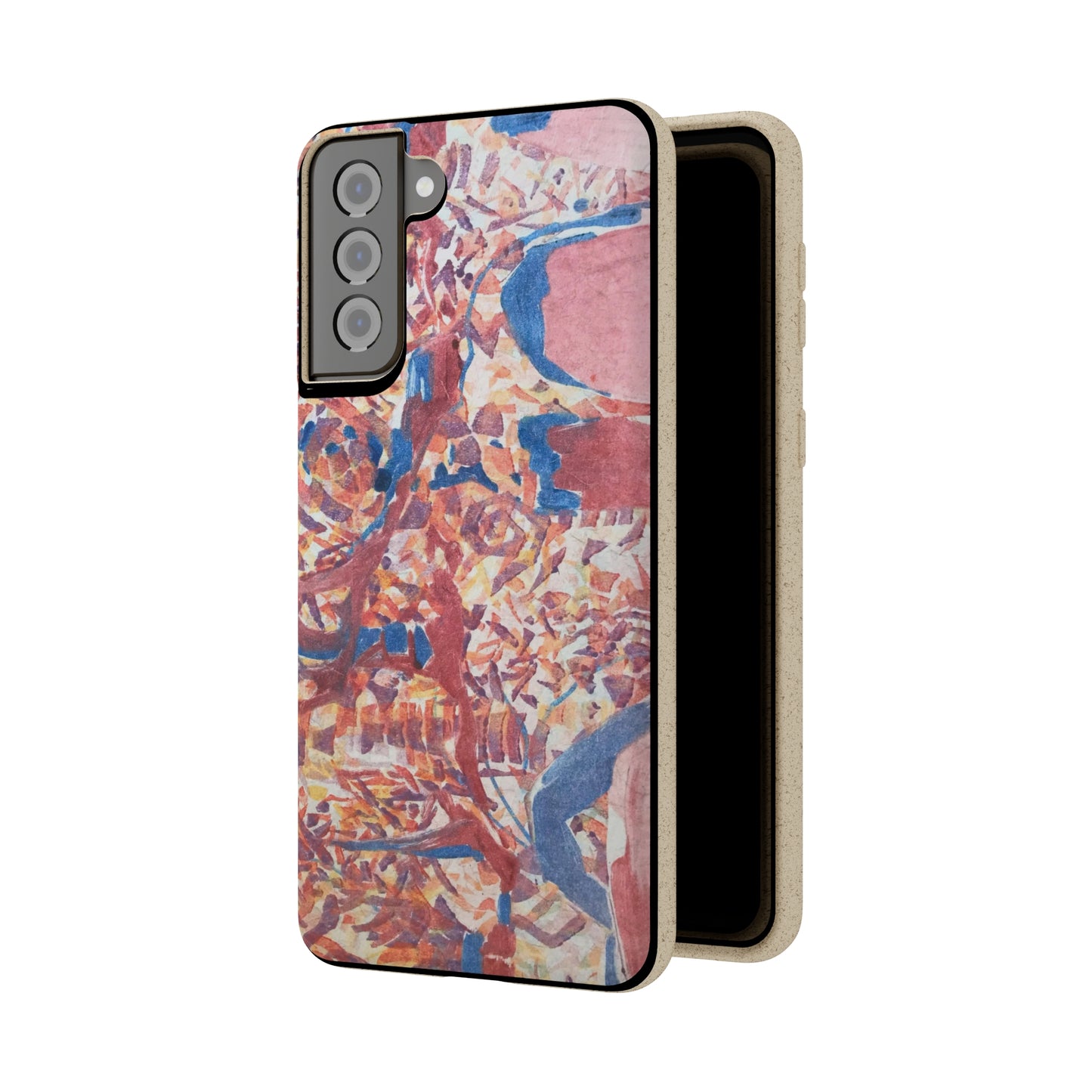 Biodegradable Phone Case with 'Abstract Fusion' Abstract Original Artwork by Barbara Cleary