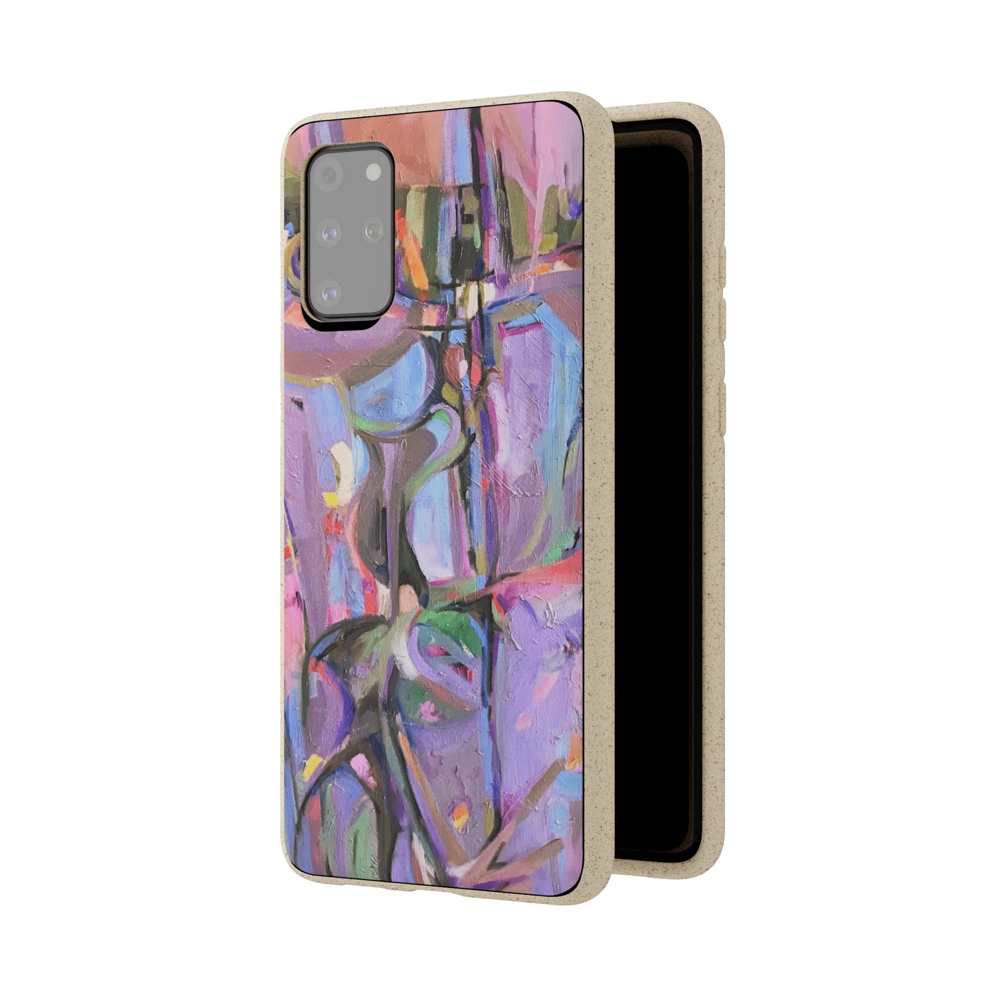 Biodegradable Phone Case with 'Passages' Abstract Original Artwork by Barbara Cleary