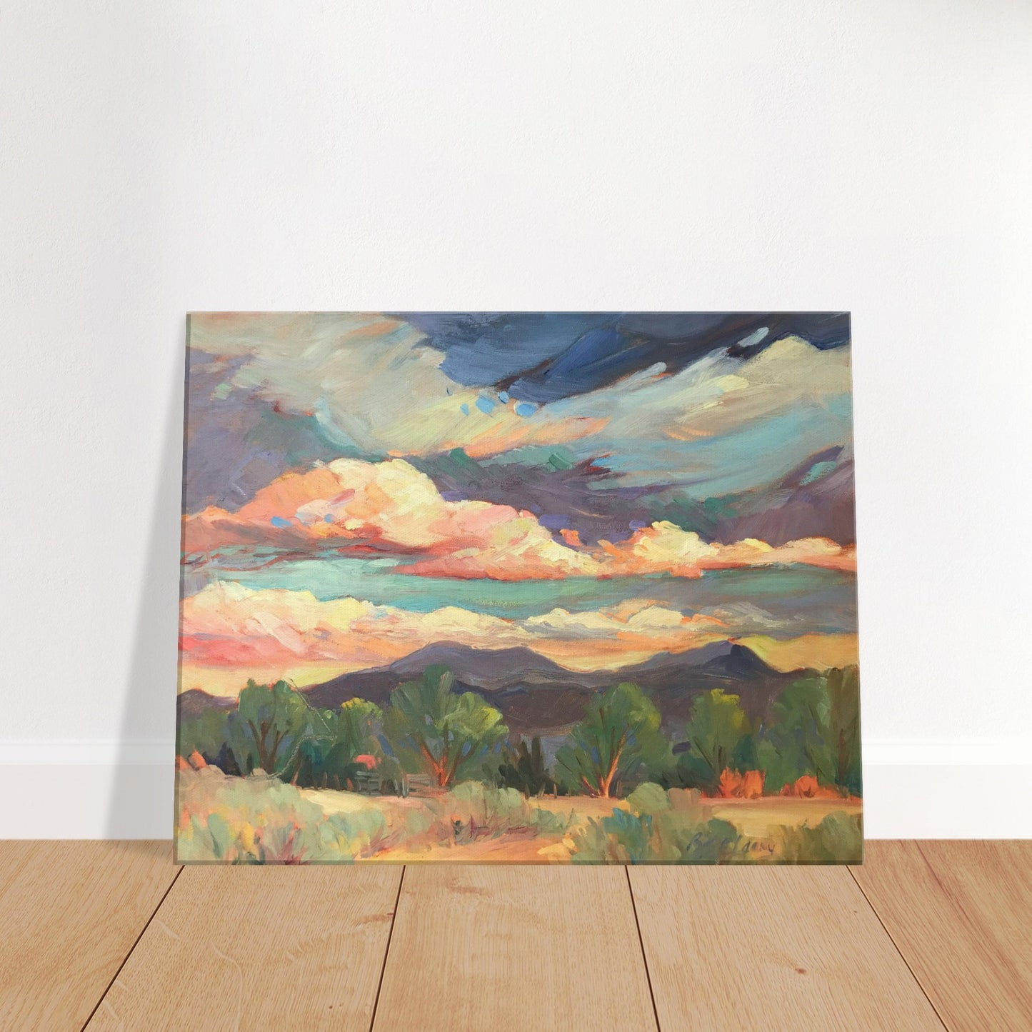 "New Mexico Sky" Art Print 16x20 inch on Canvas Barbara Cleary Designs